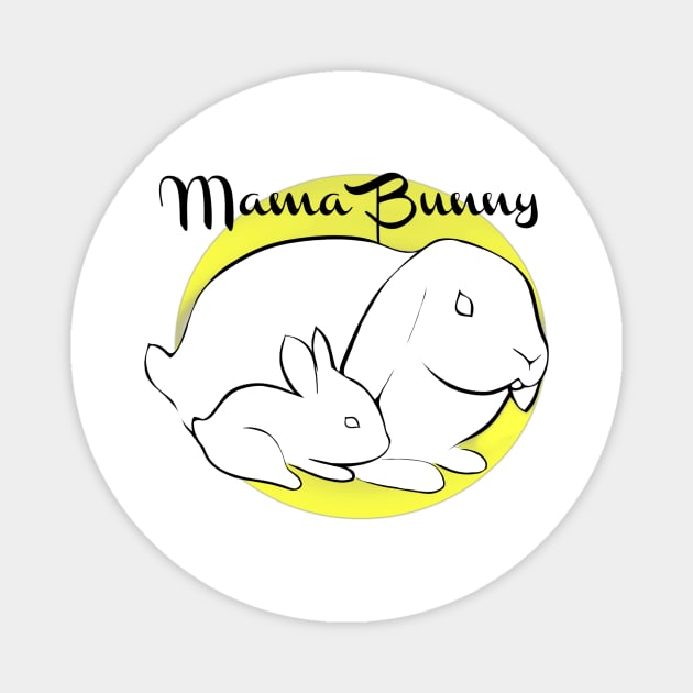 Mama Bunny Magnet by Art by Eric William.s